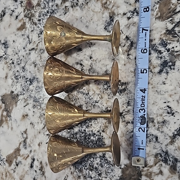 Vintage brass tea set - Picture 5 of 9